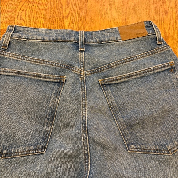 Madewell Curvy 90's Straight Crop Hazeldell Wash High Rise Denim Jeans Size 30 - Picture 4 of 12